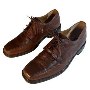 Bostonian First Flex Brown Leather Bicycle Toe Oxford Dress Shoes Size: US-8.5M